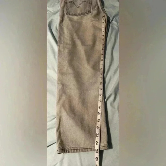 Levi's BIG E Wedgie Straight Denim Jeans Women's 24 Light Wash. Button Fly. - Picture 14 of 14